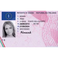 Fake Italian Drivers License