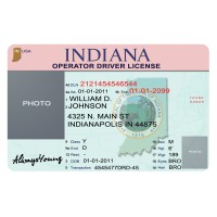 Fake Indiana Drivers License