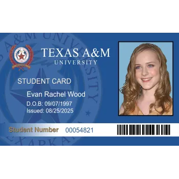 Fake Texas A&M Student ID